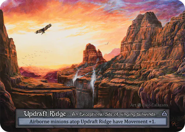 Updraft Ridge (Foil) - Beta (B) - Sorcery Contested Realm