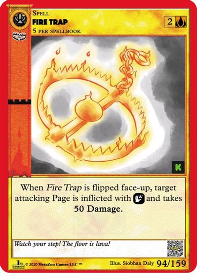 Fire Trap [Cryptid Nation: Kickstarter Edition]