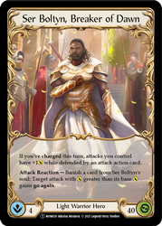 Ser Boltyn, Breaker of Dawn // Boltyn [U-MON029 // U-MON030] (Monarch Unlimited)  Unlimited Normal