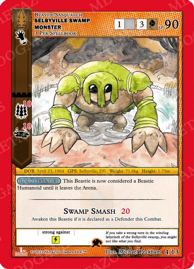 Selbyville Swamp Monster [Cryptid Nation: Wilderness First Edition Release Event Deck]
