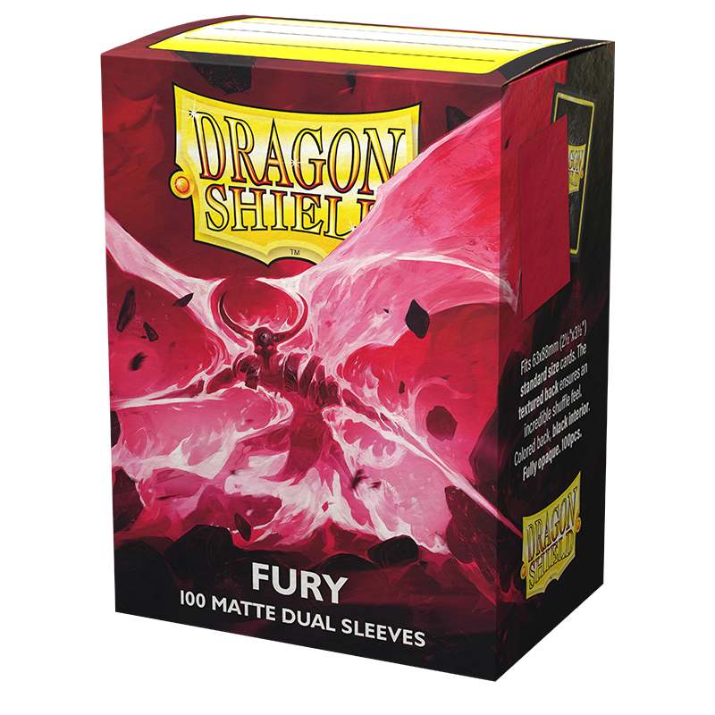 Dragon Shield: Standard 100ct Sleeves - Fury (Dual Matte)