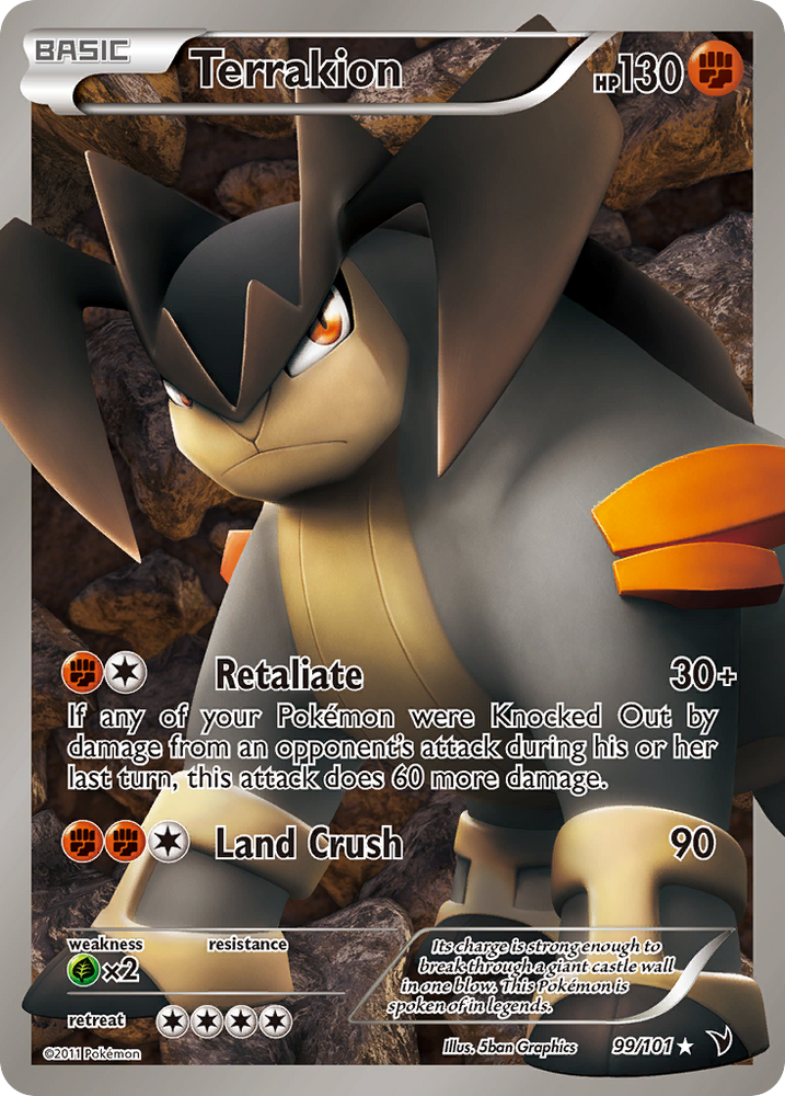 Terrakion (99/101) [Black & White: Noble Victories]