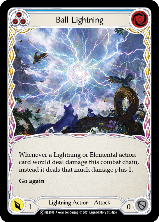 Ball Lightning (Blue) [U-ELE188] (Tales of Aria Unlimited)  Unlimited Normal