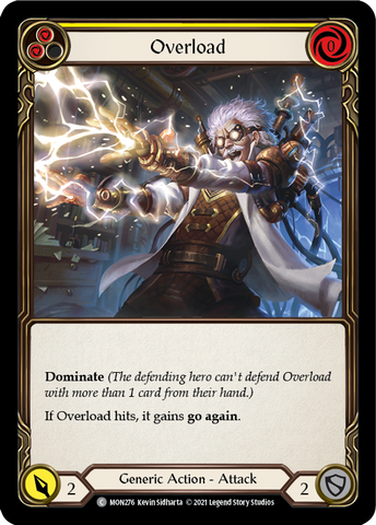 Overload (Yellow) [MON276-RF] (Monarch)  1st Edition Rainbow Foil