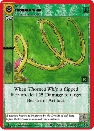 Thorned Whip [Cryptid Nation: Kickstarter Edition]