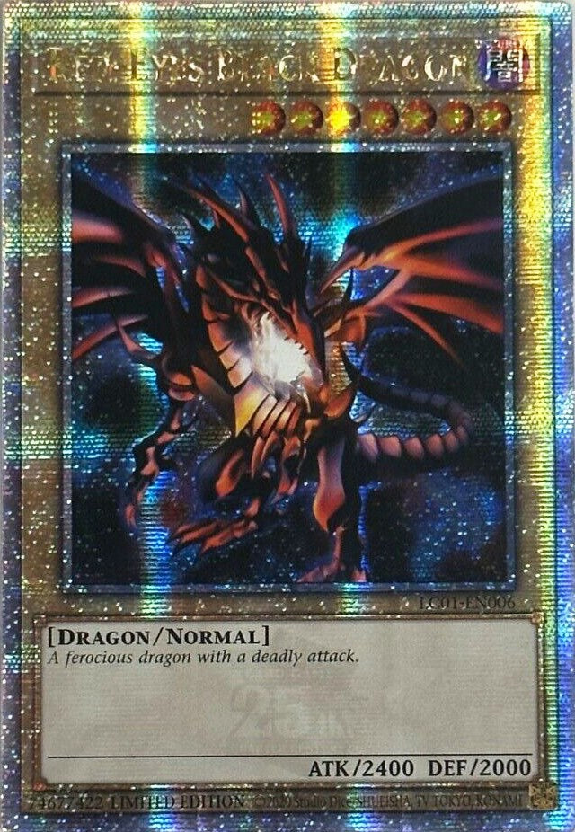 Red-Eyes Black Dragon (25th Anniversary) [LC01-EN006] Quarter Century Secret Rare