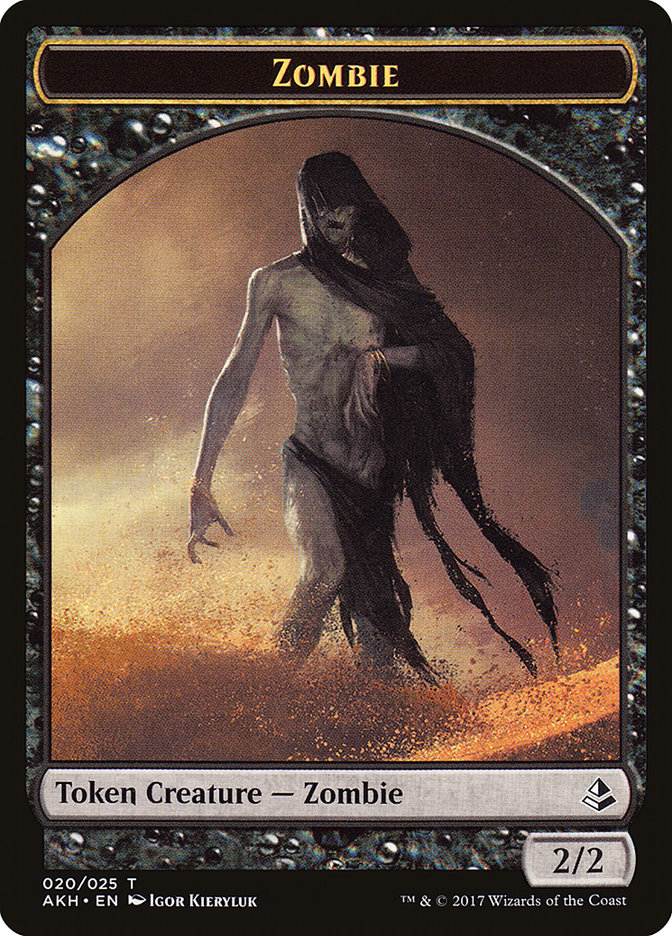 Horror // Zombie Double-Sided Token [Archenemy: Nicol Bolas Tokens]