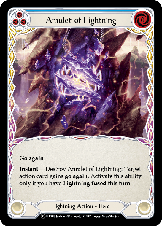 Amulet of Lightning [U-ELE201] (Tales of Aria Unlimited)  Unlimited Normal