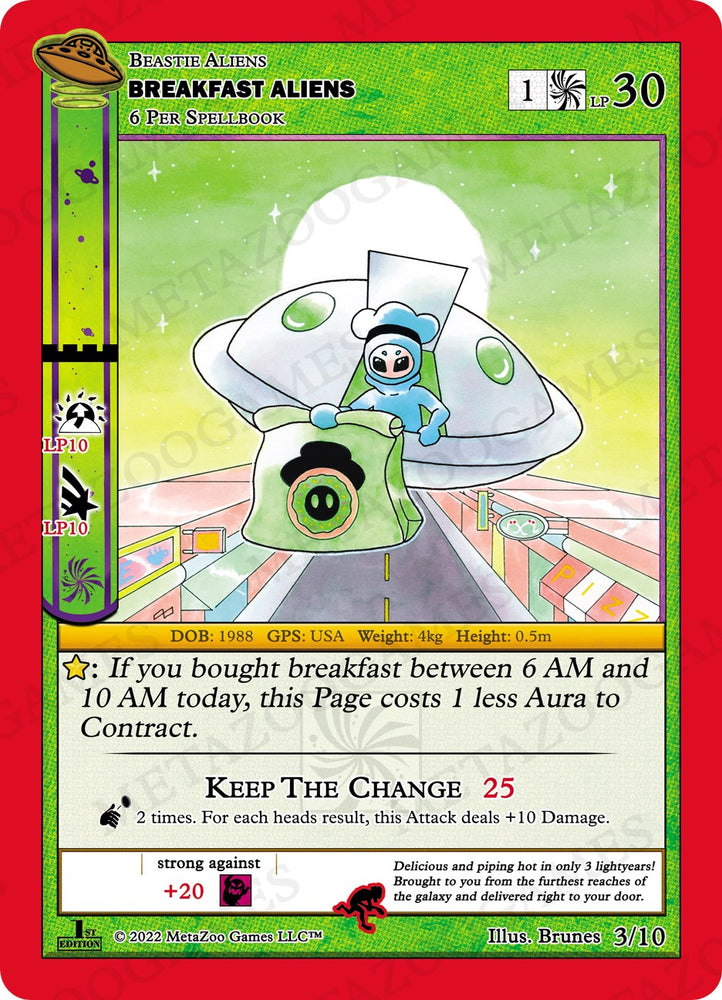 Breakfast Aliens [Cryptid Nation: UFO First Edition Release Event Deck]