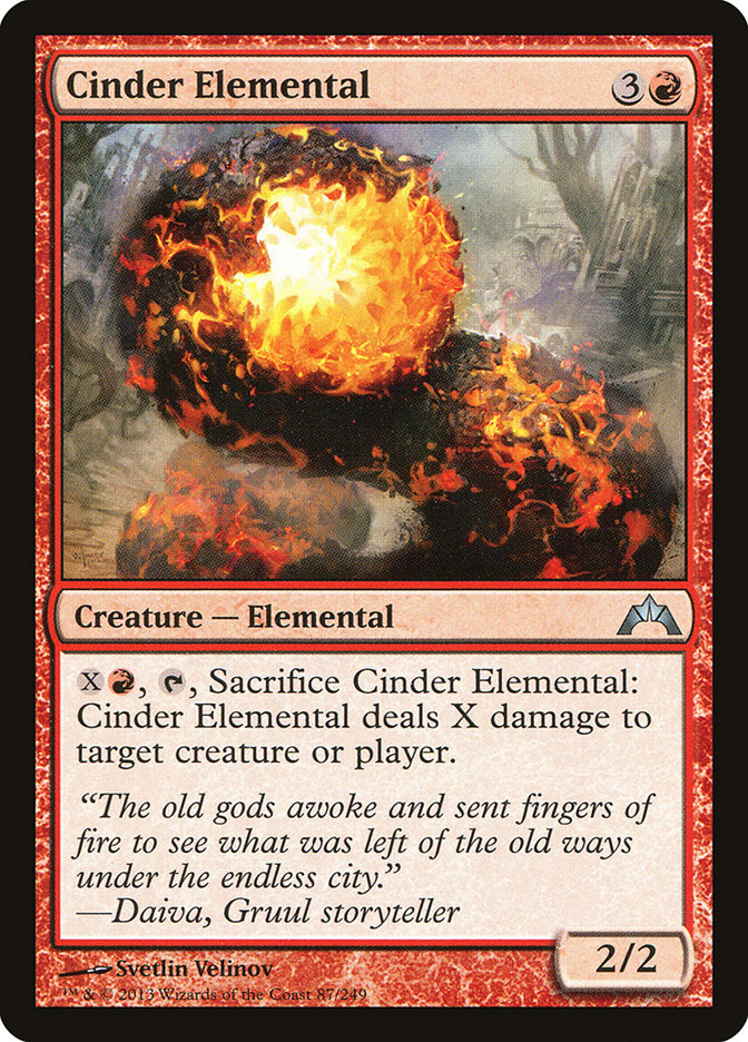 Cinder Elemental [Gatecrash]