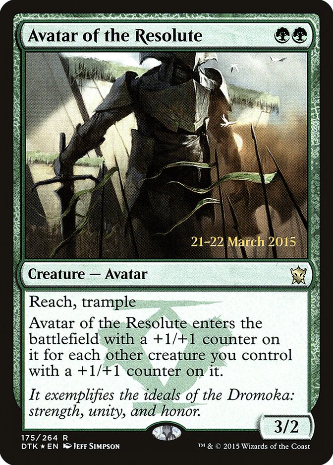 Avatar of the Resolute [Dragons of Tarkir Prerelease Promos]