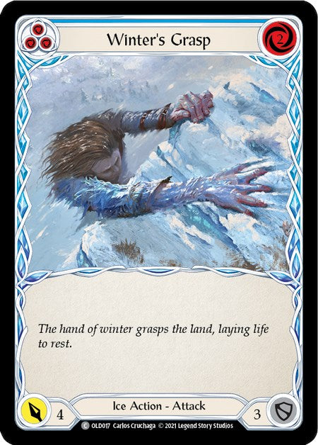 Winter's Grasp (Blue) [OLD017] (Tales of Aria Oldhim Blitz Deck)  1st Edition Normal