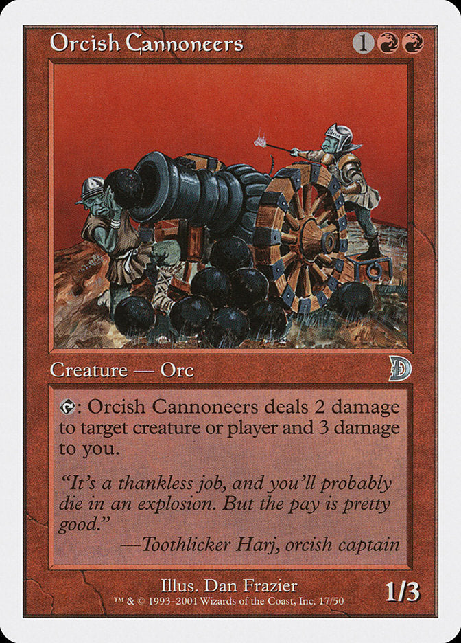 Orcish Cannoneers [Deckmasters]