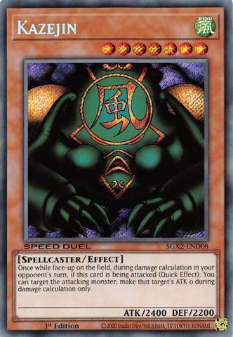 Kazejin [SGX2-END08] Secret Rare